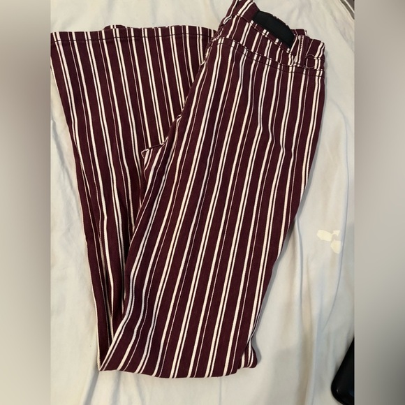 ROCK & ROLL DENIM WOMEN'S MAROON STRIPE FLARE JEANS 26 - Picture 8 of 8